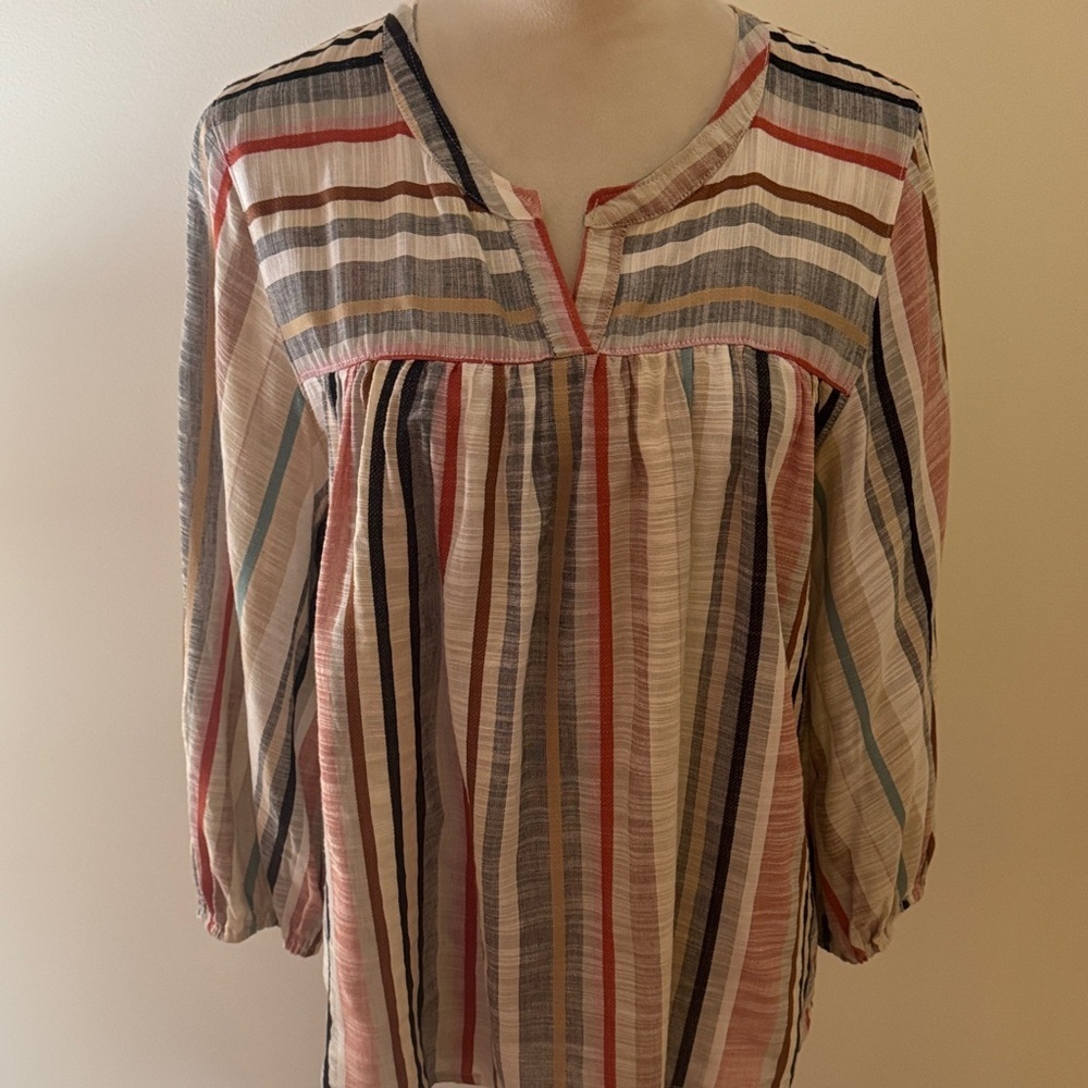 Knox Rose Multicolor Striped Blouse